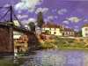 A Ponte de Villeneuve - Alfred Sisley